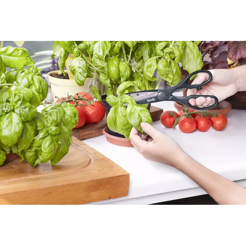 kwb 027195 Universālās šķēres 205 mm nerūsējošais tērauds melnas/sarkanas