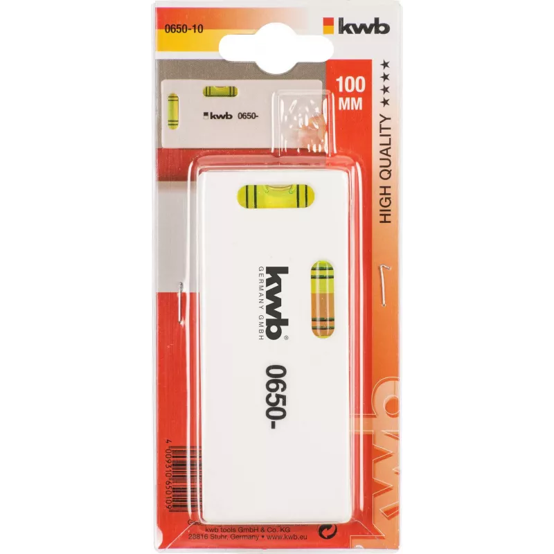 kwb 065010 Mini līmeņrādis 100 mm magnētisks alumīnija