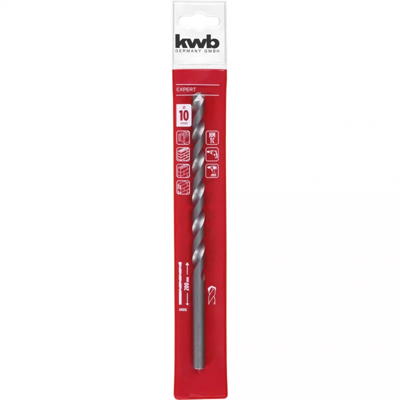 KWB 41010 mūra spirālurbis 10 mm x 200 mm