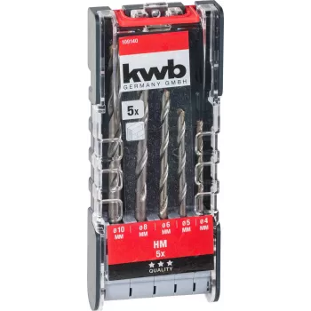 kwb 109140 urbju komplekts mūrim ar cietmetāla uzgaļiem, 5 gab., 4-10 mm
