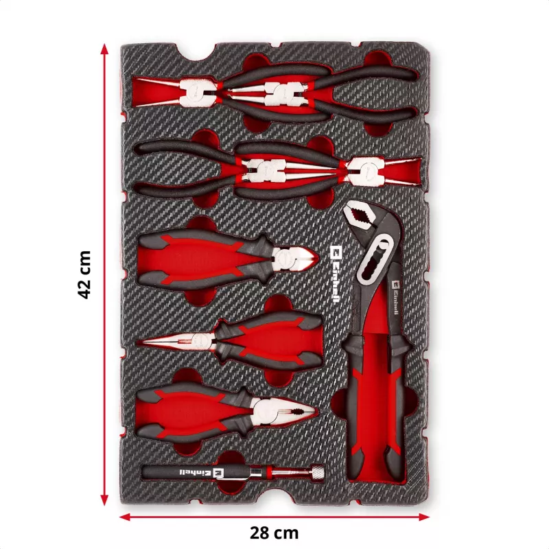 Einhell Tool Pad knaibles komplekts, 9 daļas, E-Case S-F (370522)
