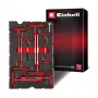 Einhell 370526 9 daļu ieliktņu komplekts E-Case koferim, sarkans/melns
