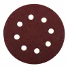 kwb 490704 125 mm slīpdiski, graudainība 40, 5 gab., 8 caurumu ar āķa un cilpas stiprinājumu, alumīnija oksīds