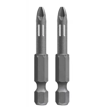 kwb 122153 PoziDriv uzgalis PZ3, 25 mm, sešstūra kāts 1/4 collas, tērauds, 2 gab.