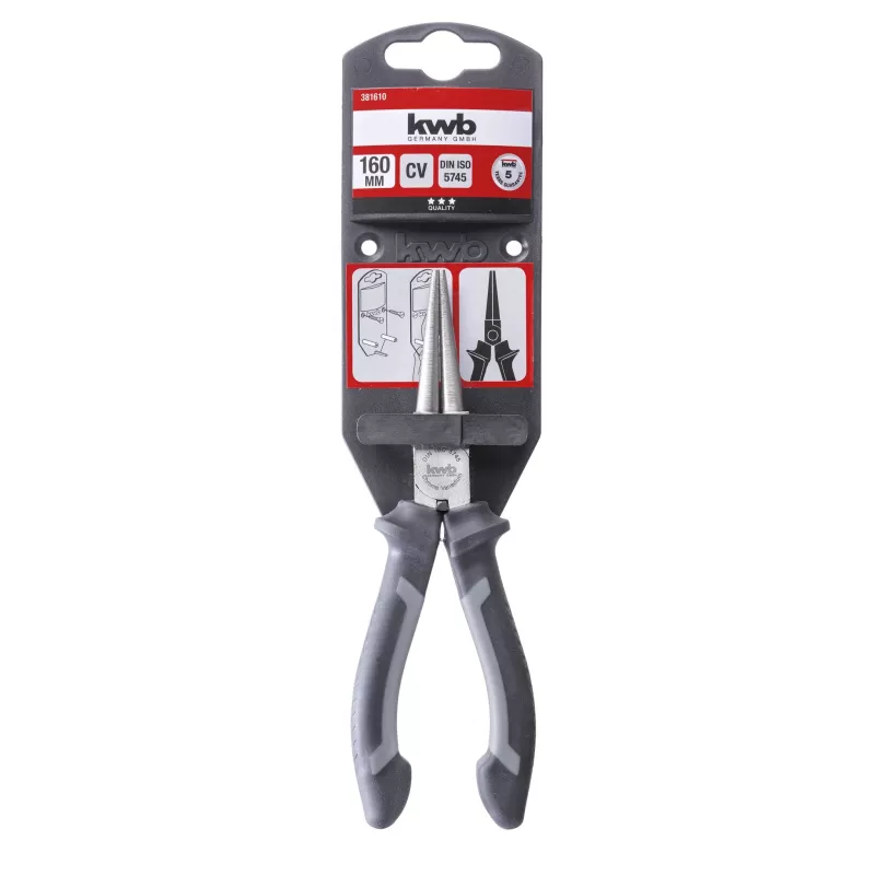 kwb 381610 Apaļo knaibļu knaibles 160 mm