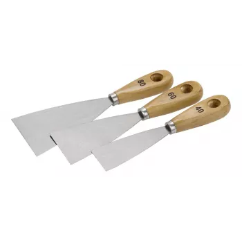 kwb 029997 lāpstiņu komplekts, 4 gab., nerūsējošais tērauds, elastīgi asmeņi 30–100 mm