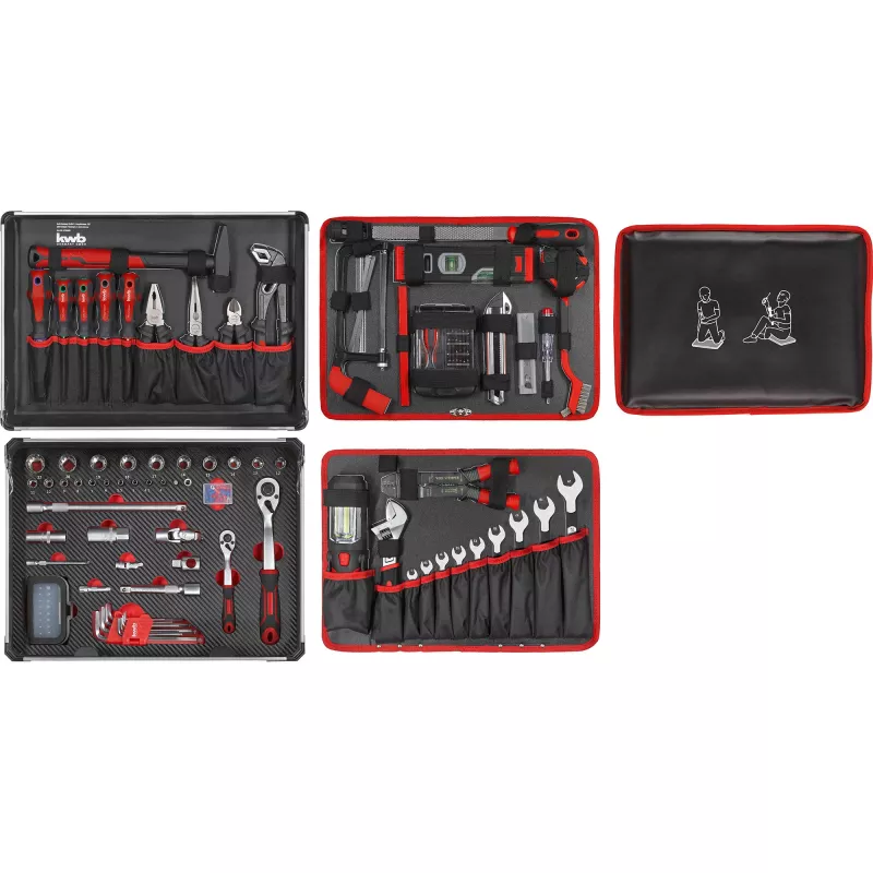 kwb 370680 instrumentu komplekts 68 priekšmeti ar rokas instrumentiem