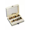KWB 705020 rievu frēzgalva ar volframa karbīda griezējmalu, 8 mm kāts, 20 mm diametrs, 6 mm rādiuss