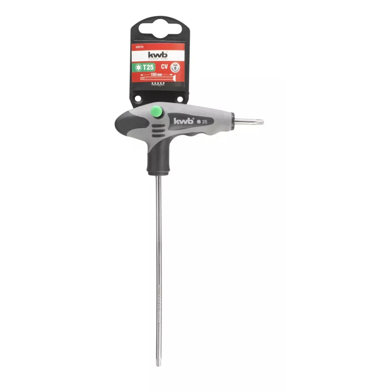 KWB TORX T25 skrūvgriezis ar 2 komponentu rokturi, 100 mm asmens, hroma vanādija tērauds 689725