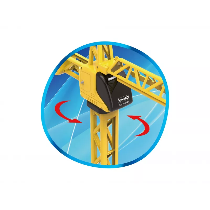 Revell Advent Calendar Mega Crane 3D puzzle, 108 detaļas, Snap-Fit, 24 durvis, no 10 gadu vecuma