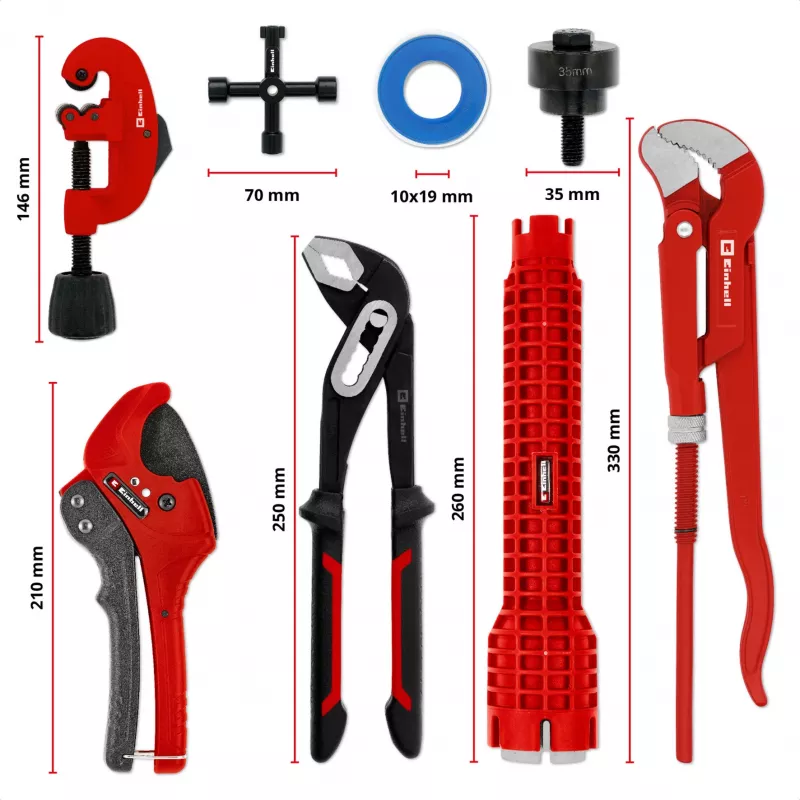 Einhell 370527 korpusa ieliktņu komplekts, 8 daļas (370527)