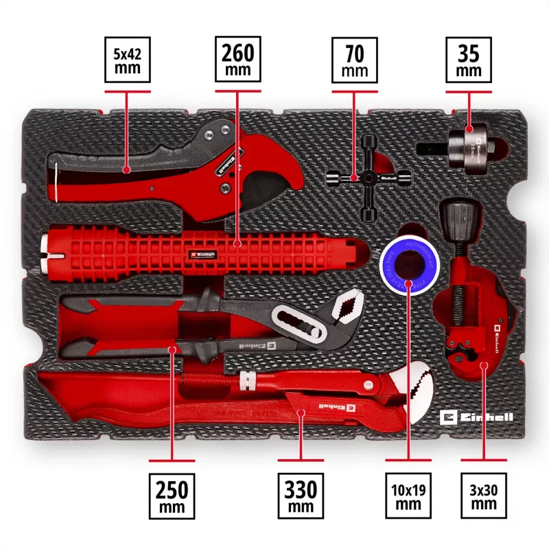 Einhell 370527 korpusa ieliktņu komplekts, 8 daļas (370527)
