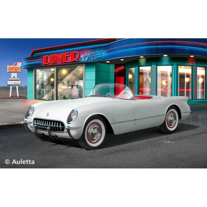 Revell 67718 1953 Corvette Roadster 1:24 plastmasas modeļa komplekts