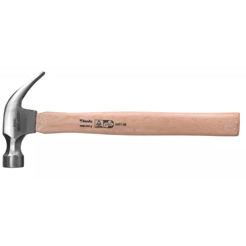 KWB 445726 āmurs ar naglu vilcēju 500 g, stiklašķiedras rokturis, melns/oranžs