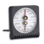 TFA Dostmann 45.2018 analogais apaļais termometrs, Ø63 mm, -20 līdz +50 °C, balts/sudraba 7601