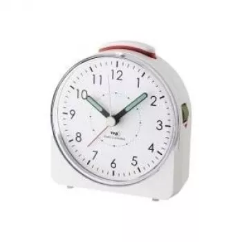 TFA DOSTMANN 60.1508.02 Sunrise modinātājs ar pamodināšanas gaismu, FM radio, daudzkrāsu LED, diviem modinātājiem, USB uzlādes portu, balts