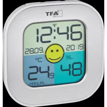 TFA Dostmann FUN iekštelpu elektroniskais higrometrs sudraba 30.5050.54