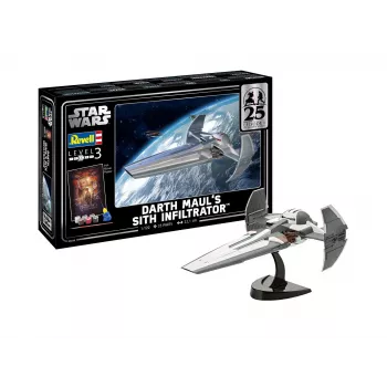 Revell 05638 Darth Maul Sith Infiltrator 1:100 mēroga modeļa komplekts dāvanu komplektā - Zvaigžņu kari: Epizode I 25. gadadienas izdevums