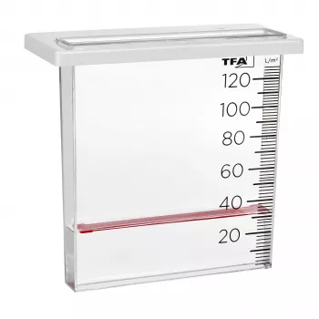 TFA Dostmann 47.1014 lietus mērītājs 120 mm caurspīdīgs/balts