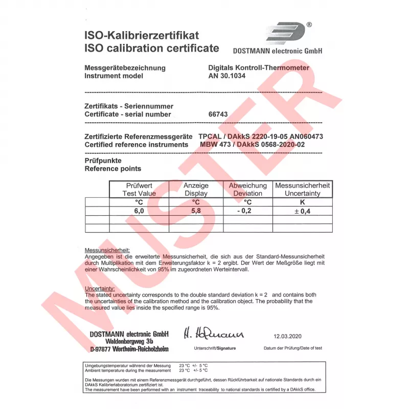TFA Dostmann LT-102 vadu termometrs balts (30.1034.K)