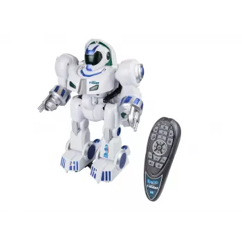 Revell Control T-Giant RC robots - 2,4 GHz, putu disku šāvējs, LED efekti, balts/pelēks/oranžs 24700