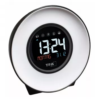 TFA Dostmann 60.2023.02 kvarca modinātājs, balts