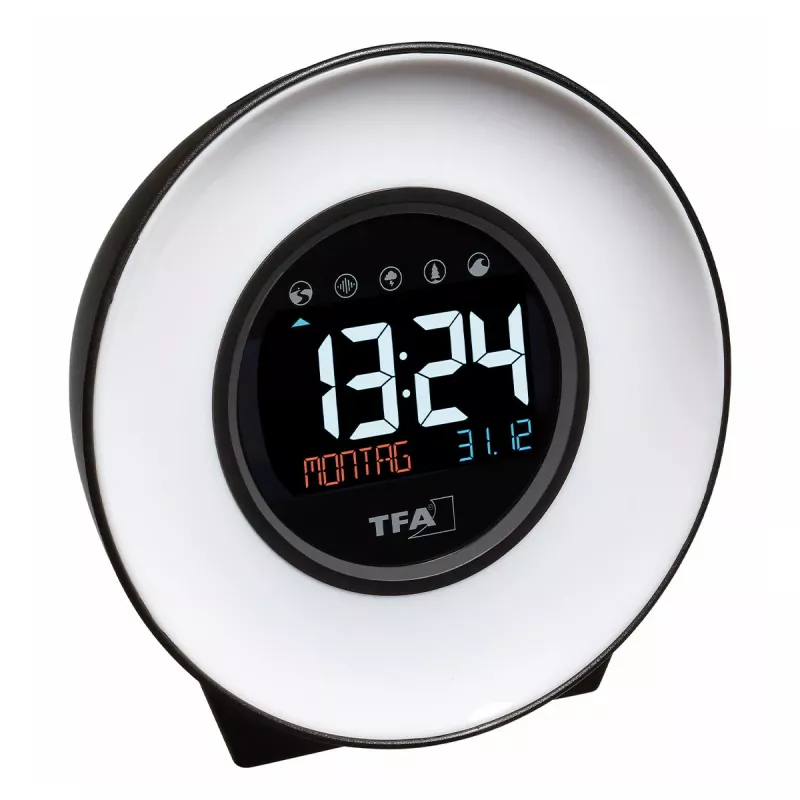 TFA Dostmann 60.2023.02 kvarca modinātājs, balts