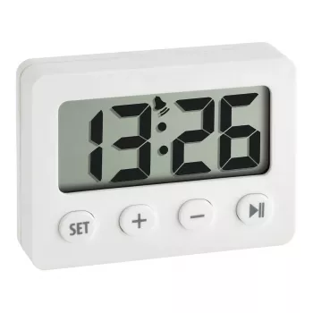 TFA Dostmann 60.2014.02 digitālais modinātājs ar taimeri un hronometru, melns