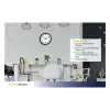 TFA Dostmann 60.3050.01 kvarca sienas pulkstenis 305 mm, melns