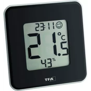 TFA Dostmann 30.5021.01 Style digitālais termo-higrometrs melns (30.010.425)