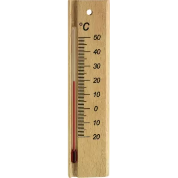 TFA Dostmann analogais iekštelpu termometrs, dižskābarža koks, -20 līdz +50 °C, piestiprināms pie sienas 12.1053.05