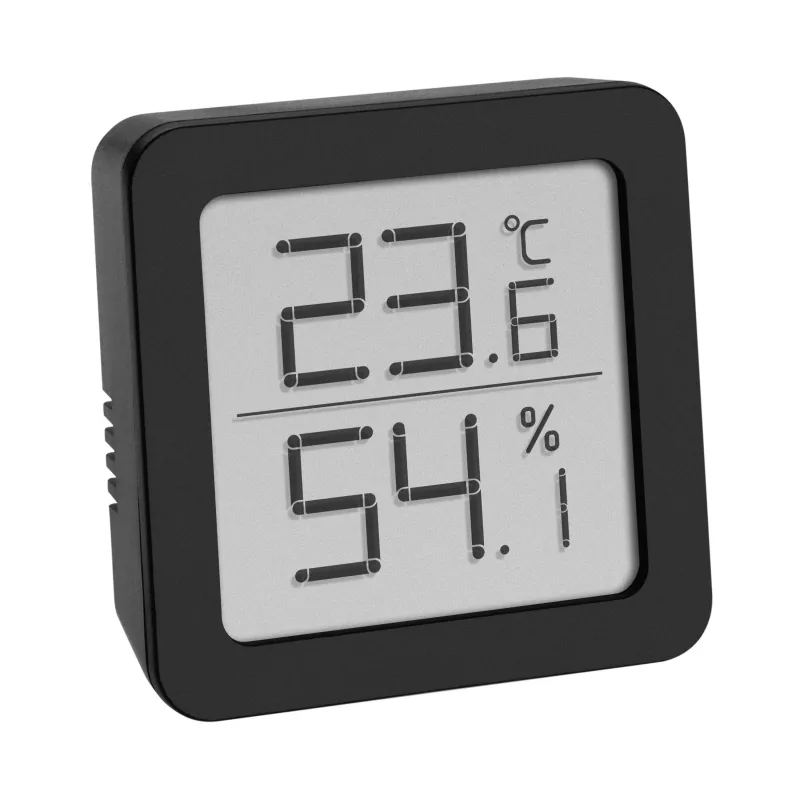 TFA Dostmann digitālais termo-higrometrs melns 30.5051.01