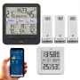 TFA Dostmann TFA.me komplekts ar WLAN vārteju un 2 KLIMA@HOME bezvadu termo-higrometriem, melns/balts 35.8109.02