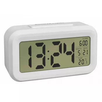 TFA Dostmann 60.2018.02 digitālais modinātājs, balts