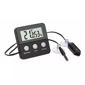 TFA TERRACHECK termo-/higrometrs melns (30.5044.01)