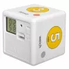 TFA Dostmann Cube Timer digitālais virtuves taimeris, balts/dzeltens, atskaites un uzskaites režīms, 99 min 59 sek, LCD, skaņas signāls, 2x AAA komplektā 38.2041.07