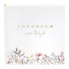 Goldbuch Blütenliebe 30x31 kāzu fotoalbums, 60 baltas lapas, ziedu vāks 08 044