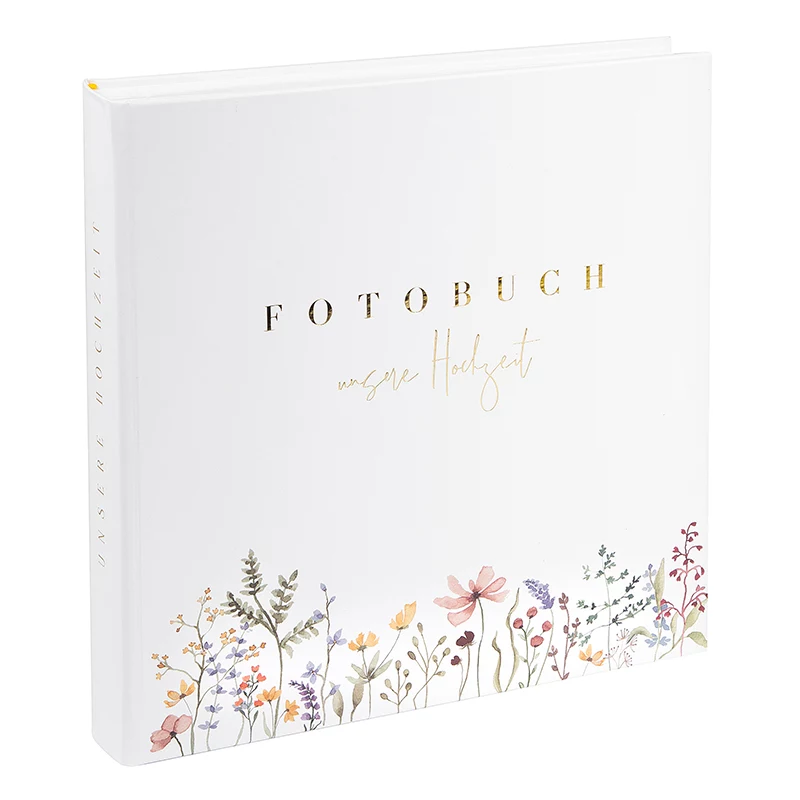 Goldbuch Blütenliebe 30x31 kāzu fotoalbums, 60 baltas lapas, ziedu vāks 08 044
