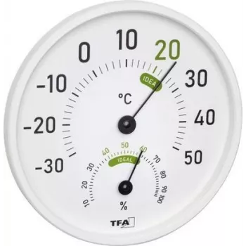 TFA Dostmann digitālais termo-higrometrs balts 45.2045.02