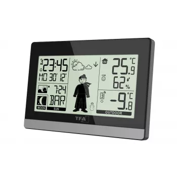 TFA Dostmann Weather Boy bezvadu laika stacija, melna 35.010832