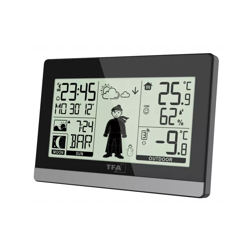 TFA Dostmann Weather Boy bezvadu laika stacija, melna 35.010832