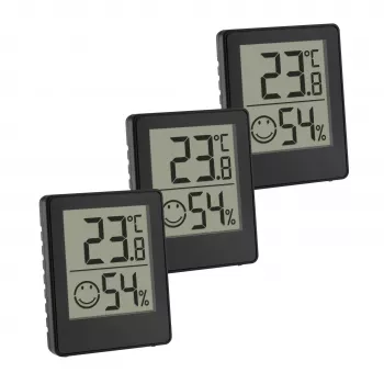 TFA Dostmann digitālais termo-higrometrs melns (30.5039.01.03)