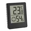 TFA Dostmann digitālais termo-higrometrs melns (30.5039.01.03)
