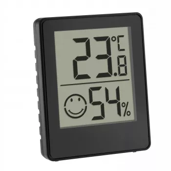 TFA Dostmann digitālais termo-higrometrs melns (30.5039.01.03)