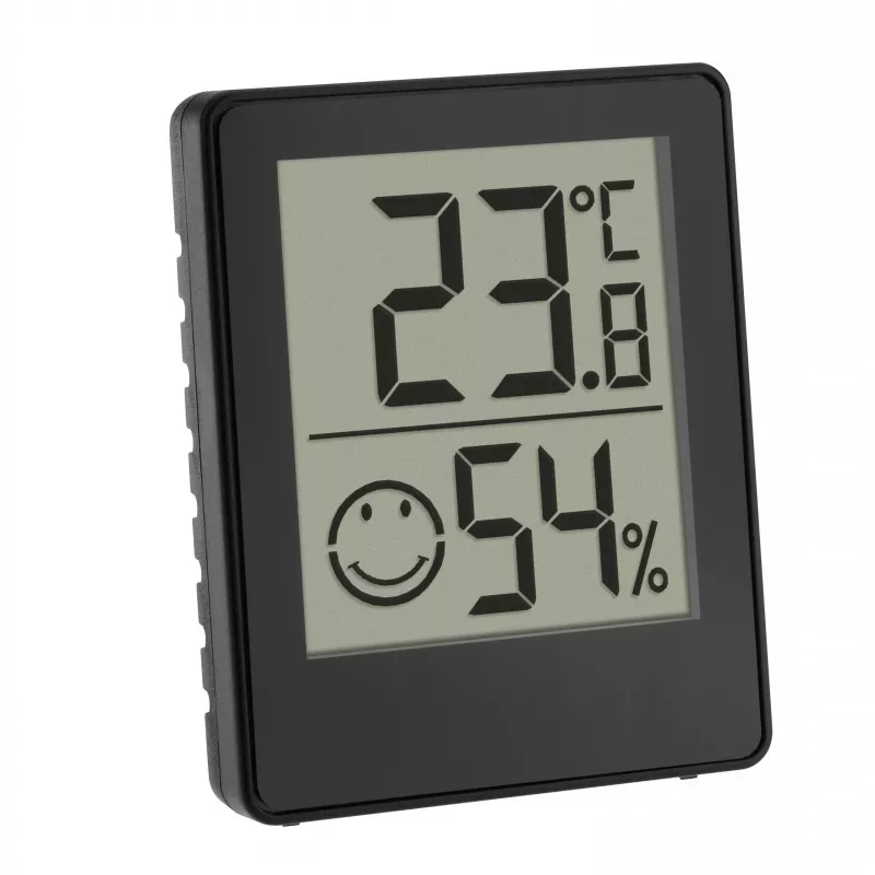 TFA Dostmann digitālais termo-higrometrs melns (30.5039.01.03)