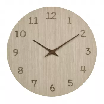 TFA Dostmann 60.3072.01 kvarca sienas pulkstenis 298 mm gaišs koks