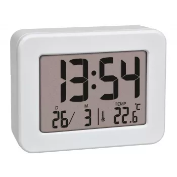 TFA Dostmann 60.2044.02 kvarca modinātājs, balts