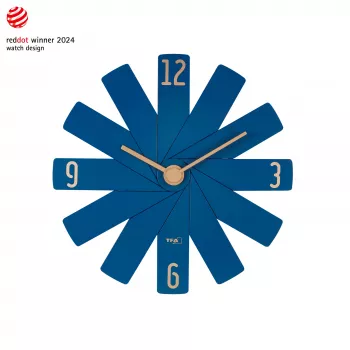 TFA Dostmann 60.3020.06 Midnight Blue klusais sienas pulkstenis 400mm