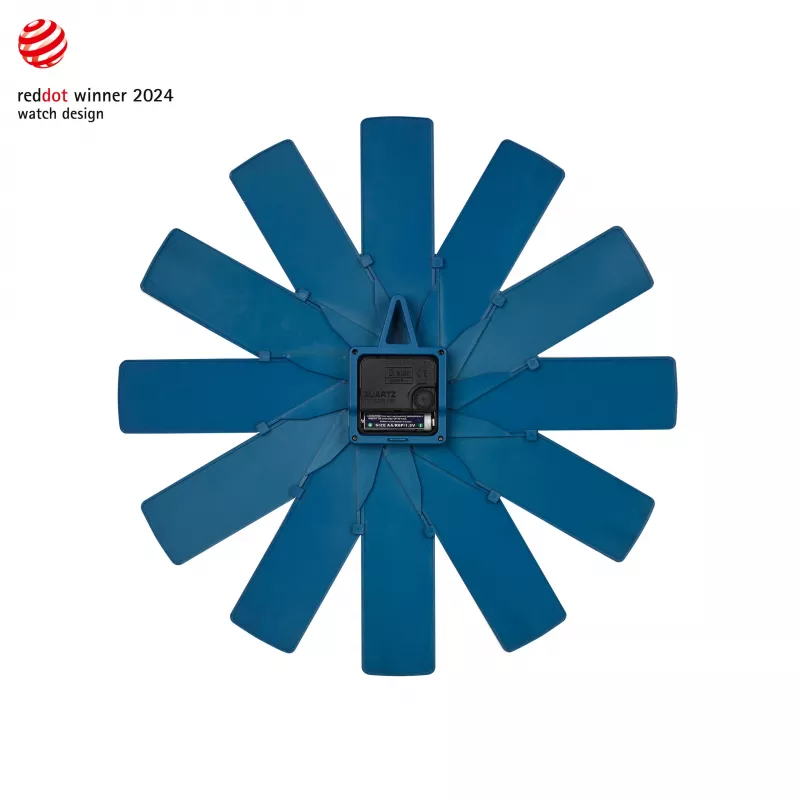 TFA Dostmann 60.3020.06 Midnight Blue klusais sienas pulkstenis 400mm