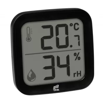 TFA Dostmann 30.3908.01 ID-A0 iekštelpu bezvadu termo-higrosensors, 868 MHz, temperatūra -10 līdz +60°C, mitrums 1-99% RH